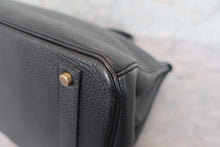 将图片加载到图库查看器,HERMES BIRKIN 40 Togo leather Black 〇W刻印 Hand bag 700110043