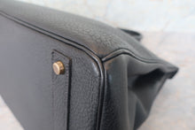 将图片加载到图库查看器,HERMES BIRKIN 40 Togo leather Black 〇W刻印 Hand bag 700110043