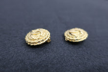 Load image into Gallery viewer, CHANEL CC mark earring Gold plate Gold Earring 500100070