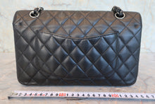 Load image into Gallery viewer, CHANEL Matelasse Double Flap Double Chain shoulder bag Caviar skin Black/Silver hardware Shoulder bag 800090199