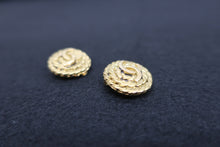 Load image into Gallery viewer, CHANEL CC mark earring Gold plate Gold Earring 500100070