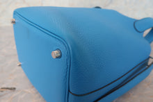 Load image into Gallery viewer, HERMES PICOTIN LOCK PM Clemence leather Blue zanzibar A Engraving Hand bag 700110157