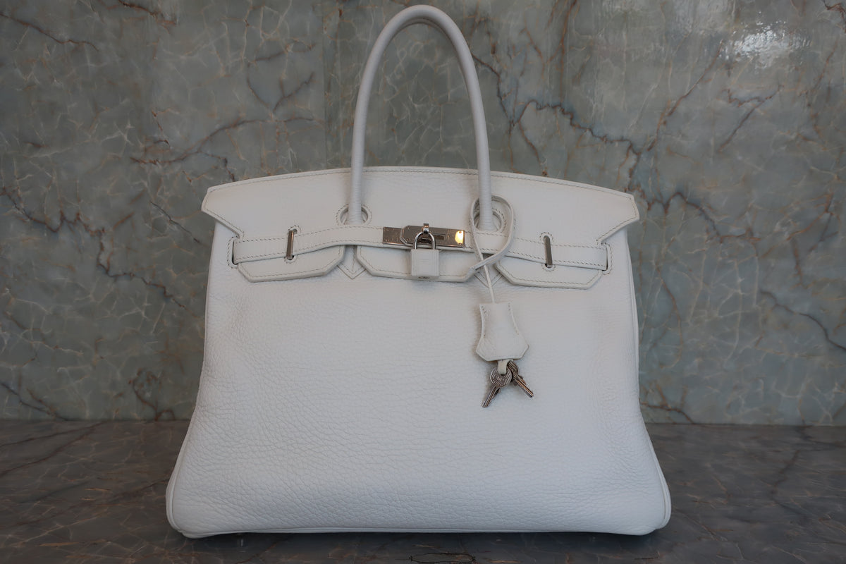 HERMES／エルメス バーキン35 トリヨンクレマンス ホワイト □J刻印