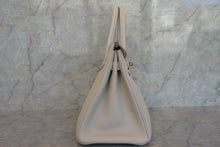 Load image into Gallery viewer, HERMES BIRKIN 30 Togo leather Craie A Engraving Hand bag 700070176