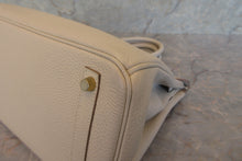 Load image into Gallery viewer, HERMES BIRKIN 30 Togo leather Craie A Engraving Hand bag 700070176