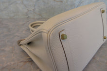 Load image into Gallery viewer, HERMES BIRKIN 30 Togo leather Craie A Engraving Hand bag 700070176