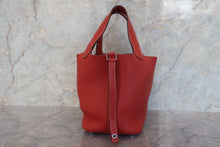 Load image into Gallery viewer, HERMES PICOTIN LOCK PM Clemence leather Sanguine □O Engraving Hand bag 700100103