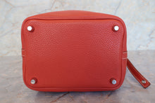 Load image into Gallery viewer, HERMES PICOTIN LOCK PM Clemence leather Sanguine □O Engraving Hand bag 700100103