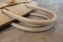 Load image into Gallery viewer, HERMES BIRKIN 30 Togo leather Craie A Engraving Hand bag 700070176
