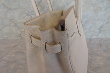 Load image into Gallery viewer, HERMES BIRKIN 30 Togo leather Craie A Engraving Hand bag 700070176