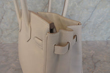 Load image into Gallery viewer, HERMES BIRKIN 30 Togo leather Craie A Engraving Hand bag 700070176