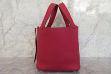 画像をギャラリービューアに読み込む, HERMES/エルメス ピコタンロックPM トリヨンクレマンス ルビー □R刻印 ハンドバッグ 700100205