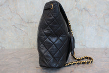 画像をギャラリービューアに読み込む, CHANEL/シャネル マトラッセチェーンリュック ラムスキン ネイビー/ゴールド金具 リュック 800070098