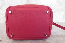 画像をギャラリービューアに読み込む, HERMES/エルメス ピコタンロックPM トリヨンクレマンス ルビー □R刻印 ハンドバッグ 700100205
