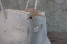 画像をギャラリービューアに読み込む, HERMES/エルメス バーキン35 トリヨンクレマンス ホワイト □J刻印 ハンドバッグ 800040164