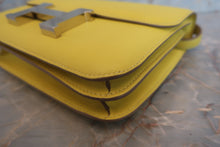 画像をギャラリービューアに読み込む, HERMES/エルメス コンスタンス3 ミニ ヴォースイフト ライム D刻印 ショルダーバッグ 700050088