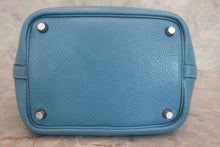 將圖片載入圖庫檢視器 HERMES/エルメス ピコタンPM トリヨンクレマンス ブルージーン □I刻印 ハンドバッグ 800060138