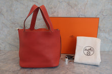 画像をギャラリービューアに読み込む, HERMES/エルメス ピコタンロックMM トリヨンクレマンス サンギーヌ □P刻印 ハンドバッグ 800020045