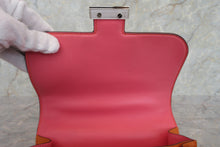 Load image into Gallery viewer, HERMES CONSTANCE3 MINI Verso Chevre myzore goatskim Orange/Rose azalee U Engraving Shoulder bag 700030122