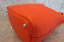 将图片加载到图库查看器,HERMES PICOTIN LOCK PM Clemence leather Feu A刻印 Hand bag 700100200