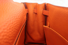 画像をギャラリービューアに読み込む, HERMES/エルメス ケリー25 トゴ オレンジ □K刻印 ショルダーバッグ 800040151