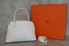 將圖片載入圖庫檢視器 HERMES/エルメス ボリード27 ヴォースイフト ホワイト □L刻印 ショルダーバッグ 800060129