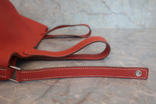 画像をギャラリービューアに読み込む, HERMES/エルメス ピコタンロックMM トリヨンクレマンス サンギーヌ □P刻印 ハンドバッグ 800020045