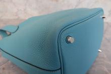 将图片加载到图库查看器,HERMES PICOTIN LOCK PM Clemence leather Blue atoll T刻印 Hand bag 700120237