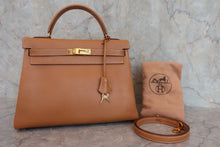 將圖片載入圖庫檢視器 HERMES/エルメス ケリー32 アルデンヌ ナチュラル ○X刻印 ショルダーバッグ 800060168