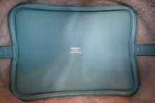 将图片加载到图库查看器,HERMES PICOTIN LOCK PM Clemence leather Blue atoll T刻印 Hand bag 700120237