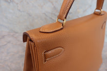 將圖片載入圖庫檢視器 HERMES/エルメス ケリー32 アルデンヌ ナチュラル ○X刻印 ショルダーバッグ 800060168