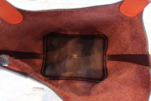 画像をギャラリービューアに読み込む, HERMES/エルメス ピコタンロックエクラPM トリヨンクレマンス/ヴォースイフト プルーン/オレンジポピー T刻印 ハンドバッグ 700110161