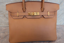 Load image into Gallery viewer, HERMES BIRKIN 30 Graine Couchevel leather Natural 〇X Engraving Hand bag 700040150