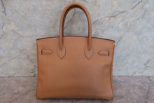 Load image into Gallery viewer, HERMES BIRKIN 30 Graine Couchevel leather Natural 〇X Engraving Hand bag 700040150