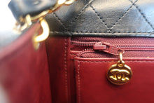 Load image into Gallery viewer, CHANEL Trapezoid chain shoulder bag Lambskin Black/Gold hadware Shoulder bag 800030162