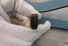 画像をギャラリービューアに読み込む, HERMES/エルメス ピコタンロックMM トリヨンクレマンス ブルージーン □M刻印 ハンドバッグ 700100150