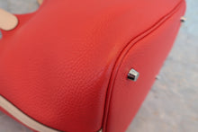 將圖片載入圖庫檢視器 HERMES/エルメス ピコタンロックタッチMM トリヨンクレマンス/ヴォースイフト ルージュトマト/ローズエグランタイン X刻印 ハンドバッグ 800060171