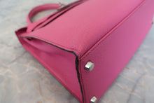 Load image into Gallery viewer, HERMES KELLY 28 Chevre myzore goatskim Fuschia pink □J Engraving Shoulder bag 800040161