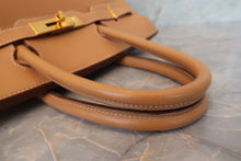 Load image into Gallery viewer, HERMES BIRKIN 30 Graine Couchevel leather Natural 〇X Engraving Hand bag 700040150