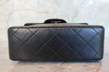 Load image into Gallery viewer, CHANEL Mini matelasse chain shoulder bag Lambskin Black/White/Gold hadware Shoulder bag 700100077