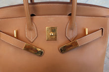 Load image into Gallery viewer, HERMES BIRKIN 30 Graine Couchevel leather Natural 〇X Engraving Hand bag 700040150