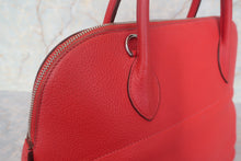 将图片加载到图库查看器,HERMES BOLIDE 35 Clemence leather Rouge garance □I刻印 Hand bag 700120219