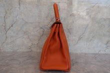 將圖片載入圖庫檢視器 HERMES/エルメス ケリー28 トリヨンクレマンス オレンジ □H刻印 ショルダーバッグ 700030093