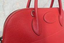 将图片加载到图库查看器,HERMES BOLIDE 35 Clemence leather Rouge garance □I刻印 Hand bag 700120219