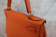 將圖片載入圖庫檢視器 HERMES/エルメス ケリー28 トリヨンクレマンス オレンジ □H刻印 ショルダーバッグ 700030093