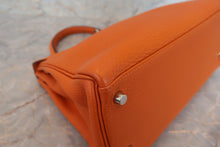 將圖片載入圖庫檢視器 HERMES/エルメス ケリー28 トリヨンクレマンス オレンジ □H刻印 ショルダーバッグ 700030093