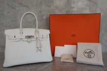 画像をギャラリービューアに読み込む, HERMES/エルメス バーキン30 ヴォーエプソン ホワイト □K刻印 ハンドバッグ 800040150