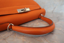 將圖片載入圖庫檢視器 HERMES/エルメス ケリー28 トリヨンクレマンス オレンジ □H刻印 ショルダーバッグ 700030093