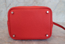 Load image into Gallery viewer, HERMES PICOTIN LOCK PM Clemence leather Rouge tomate A Engraving Hand bag 700110151