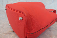 Load image into Gallery viewer, HERMES PICOTIN LOCK PM Clemence leather Rouge tomate A Engraving Hand bag 700110151